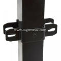 Customized Black Powder Coated Steel Fence Post Bracket